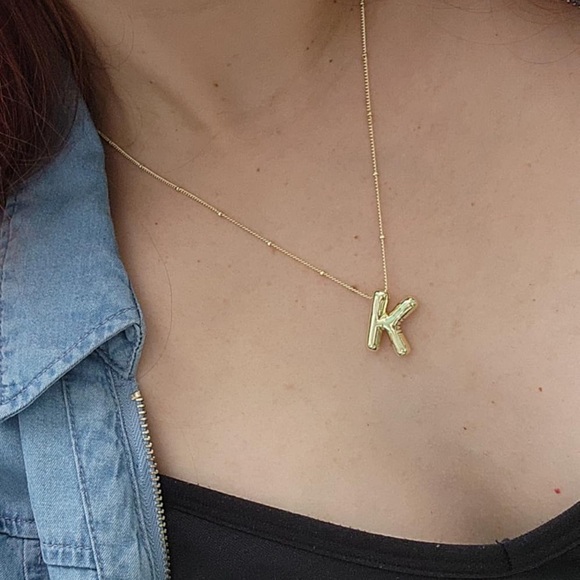 Monogram Gold Necklace - Picture 3 of 4